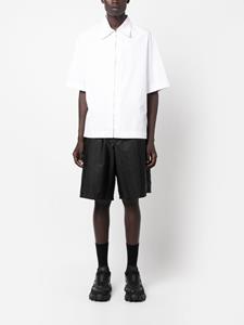Prada Shorts met logodetail - Zwart