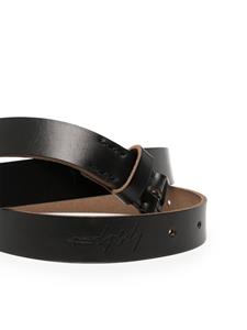 Yohji Yamamoto Riem met logo-reliëf - Zwart