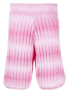 Gcds Gebreide bermuda shorts - Roze