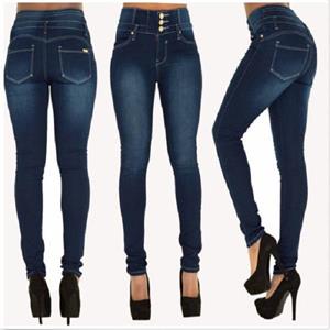 Fahion Jeans S - XXL 2018 Skinny Thin Hoge Taille Potlood Broek Vrouwen Elastisch Sexy Denim Jeans Broek
