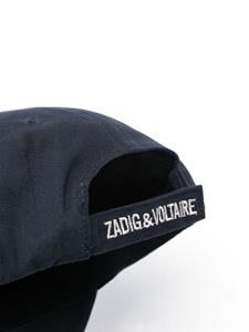 Zadig & Voltaire Honkbalpet met geborduurd logo - Blauw