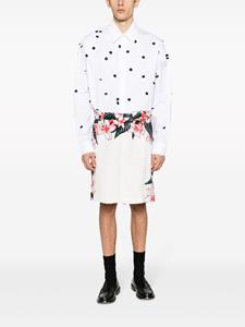 Valentino Shorts met bloemenprint - Wit