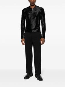 SAPIO N6 leather jacket - Zwart