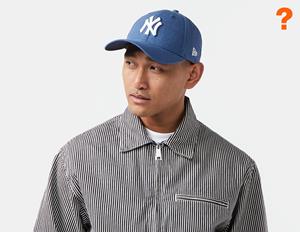 New era 9FORTY New York Yankees Linen Adjustable Cap, Blue