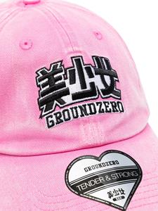 Ground Zero Honkbalpet met geborduurd logo - Roze