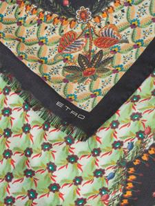 ETRO Sjaal met bloemenprint - Groen