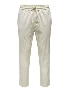 ONLY & SONS Stoffhose "ONSLINUS CROP 0007 COT LIN PNT NOOS", mit Leinen