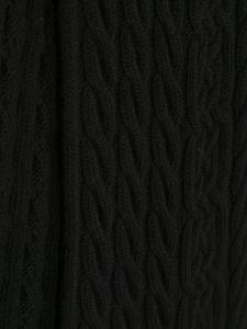 Billionaire Kabelgebreide sjaal - Zwart