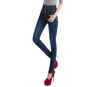 MOJTA Vrouwen Plus Size Elastische Taille Jeans Lente Herfst Slanke Stretch Potlood Jeans Casual Vrouwelijke Denim Broek