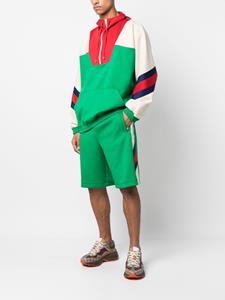 Gucci Shorts met zijstreep - Groen