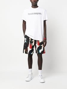 Alexander McQueen Shorts met logoprint - Zwart