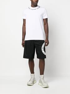 Versace Shorts met logoprint - Zwart