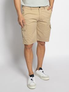 NO EXCESS Stoffhose Short Cargo Garment Dyed + Stone Washed Stretch