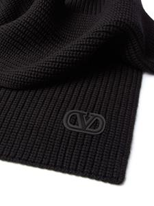 Valentino Sjaal van scheerwol - Zwart