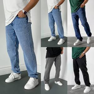 Free birds Men's Stretch Jeans Jeans For Men Baggy  Straight Leg Fashion Comfort  Waist Pants Loose