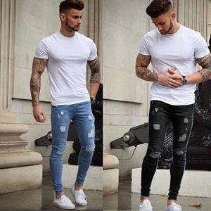 JunChengMY 2023 Fashion New Slim Fit Jeans Men's Tight Jeans Casual Pants