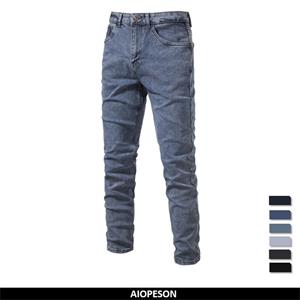 AIOPESON Men Fashion AIOPESON 2023 Herfst Denim Jeans Broek Mannen Slim Fit Rechte Jeans voor Mannen Kwaliteit Katoen Business Casual Wear Heren denim Broek