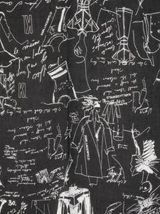 Karl Lagerfeld Sjaal met grafische print - Zwart