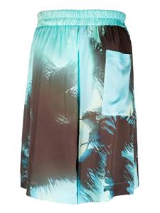 Laneus Shorts met elastische taille - Blauw