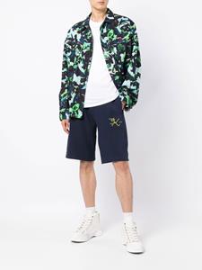 Kenzo Bermuda shorts met geborduurd logo - Blauw