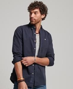 Superdry Mannen Merchant Store - Overhemd met Lange Mouwen Blauw Grootte: S