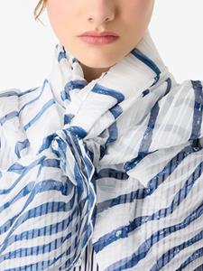 Emporio Armani Sjaal met plissé-effect - Blauw