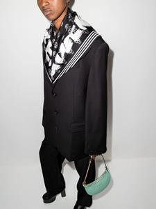 Alexander McQueen Sjaal met logoprint - Zwart