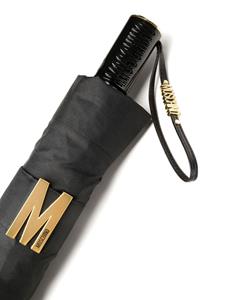 Moschino Paraplu met logoprint - Zwart