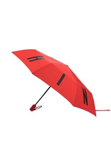 Moschino Paraplu met logoprint - Rood