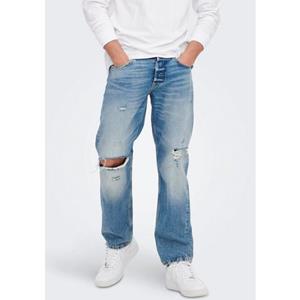 Only & Sons Loose fit jeans van katoen, model 'Edge'