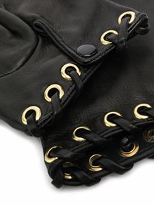 Manokhi Handschoenen met ringdetail - Zwart