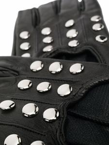 Manokhi Leren handschoenen - Zwart