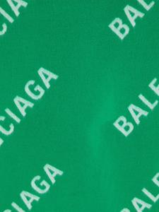 Balenciaga Sjaal met logoprint - Groen