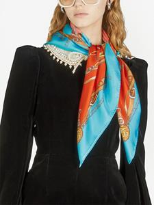 Gucci Sjaal met print - Blauw