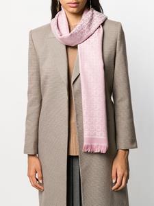 Ferragamo Sjaal met gancini jacquard - Roze