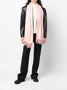 Alexander McQueen Sjaal met geborduurd logo - Roze