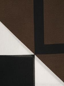 Saint Laurent Sjaal met geometrische print - Zwart