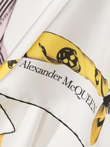 Alexander McQueen Sjaal met logoprint - Wit