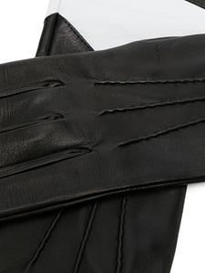 Manokhi Handschoenen met colourblocking - Zwart