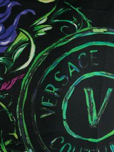 Versace Sjaal met logoprint - Zwart