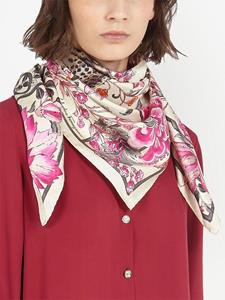Ferragamo Zijden foulard - Roze