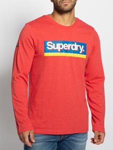 Superdry Shirt met lange mouwen en logobadge
