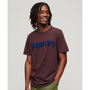 Superdry T-shirt met ronde hals en logo