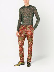 Dolce & Gabbana Pantalon met patroon - Rood