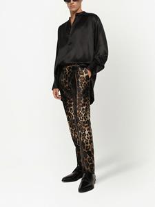 Dolce & Gabbana Pantalon met luipaardprint - Bruin