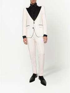 Dolce & Gabbana Pantalon met contrasterende band - Wit