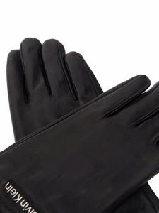 Calvin Klein Handschoenen met logoplakkaat - Zwart
