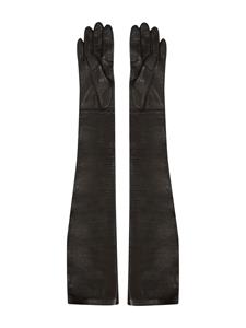 Alexander McQueen Lange handschoenen - Zwart