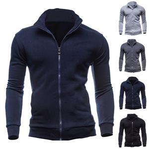 Great home ()Men's Autumn Winter Leisure Sports Cardigan Zipper Sweatshirts Tops Jacket Coat