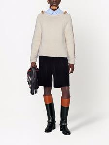 Gucci Ffluwelen shorts - Zwart